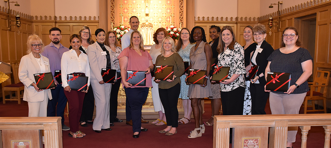 Graduates of the Carmelite Formation Program "Roots of Caring" taught by Avila Institute of Gerontology.